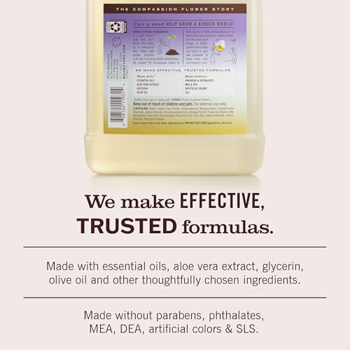 Mrs. MEYER'S CLEAN DAY Liquid Hand Soap Refill, Cruelty Free and Biodegradable Hand Wash Made with Essential Oils