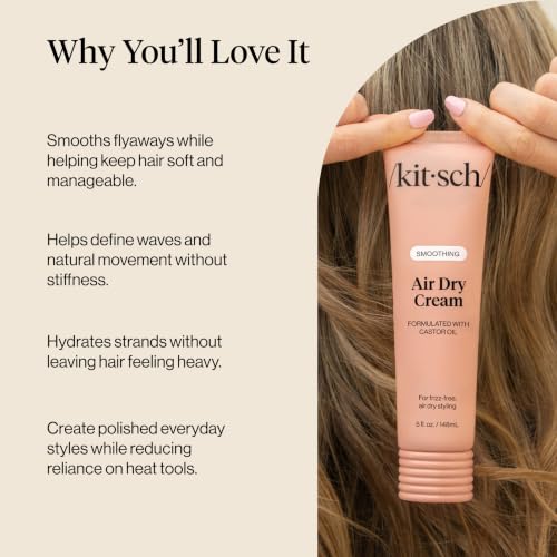 Kitsch Smoothing Air Dry Cream for Hair