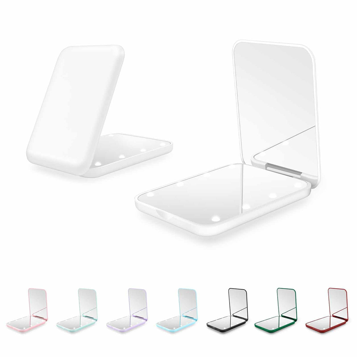 Kakuje Compact Mirror, 1X/3X Magnification LED Pocket Mirror with Nternal BIattery, Mini Mirror for Purse, Pocket,Travel and Present