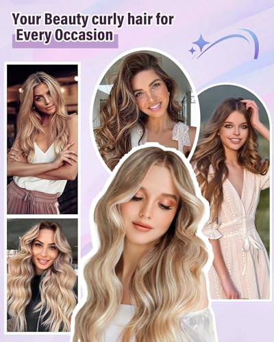 Heatless Curls Overnight Hair Curlers - 4 Pcs No-Heat Curling Rod to Sleep In,Velvet Hair Rollers with Satin Wrap
