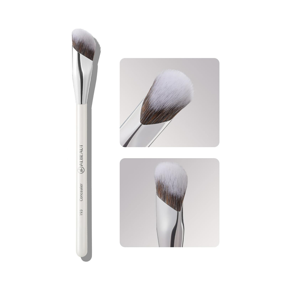 Albeaut Concealer Brush, Under Eye Makeup Small Angled Precision Face Blending Brush