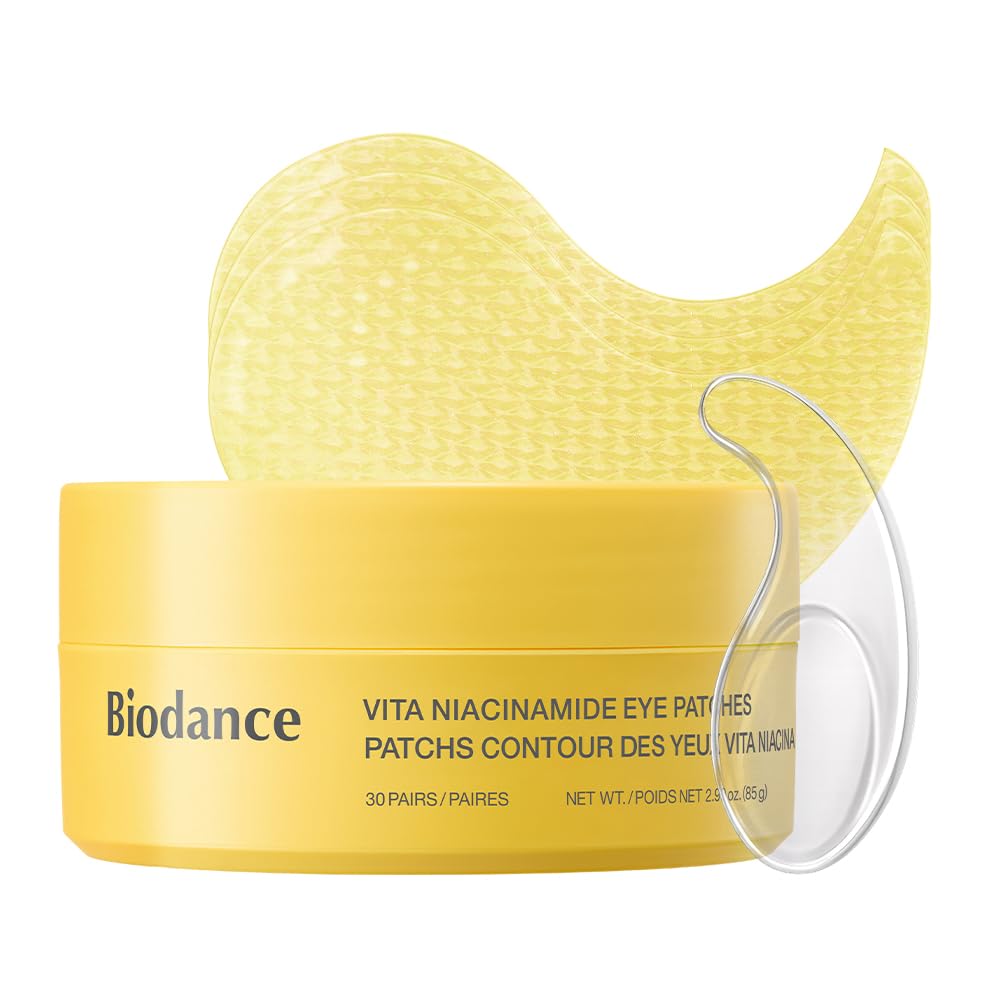 BIODANCE Hydrogel Eye Patches for Under Eye - Caviar PDRN, Depuffing & Eye Bags (60 Count)