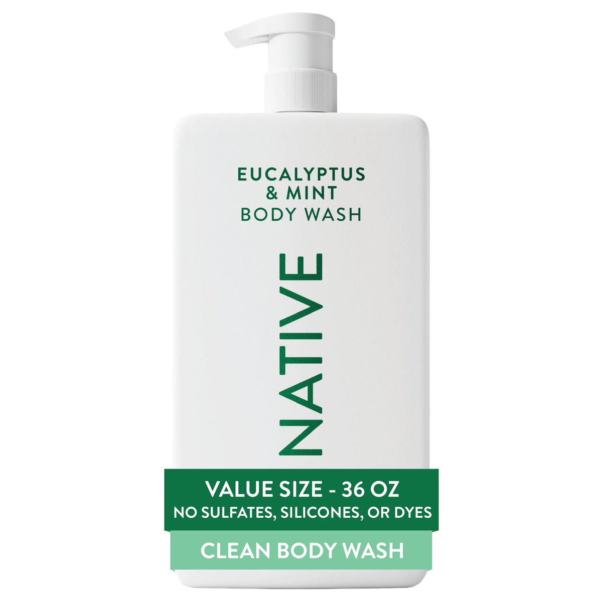 Native BODY WASH BODY LIQUID COCONUT AND VANILLA BOTTLE 36 FLUID OUNCE