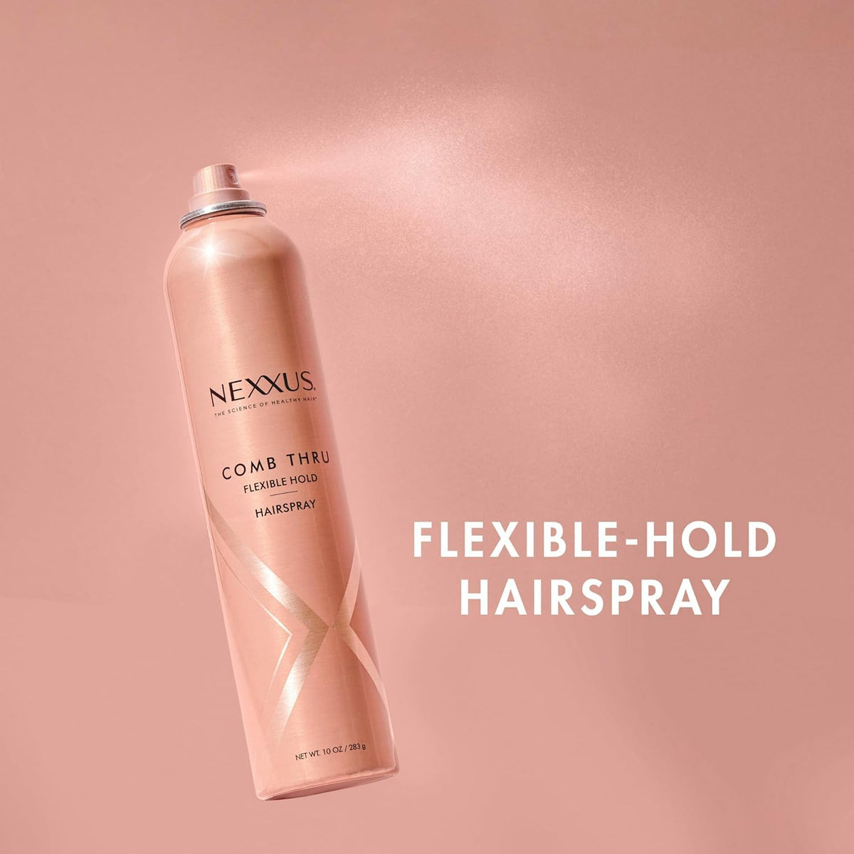 Nexxus Flexible Hold Hairspray Comb Thru for a Lightweight, Brushable Hold, with StyleProtect Technology 10 oz (Pack of 2)