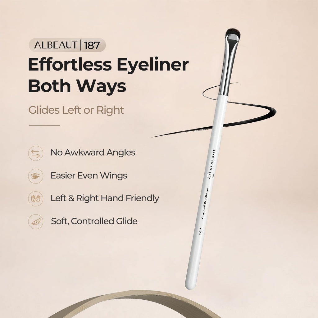 Albeaut Concealer Brush, Under Eye Makeup Small Angled Precision Face Blending Brush