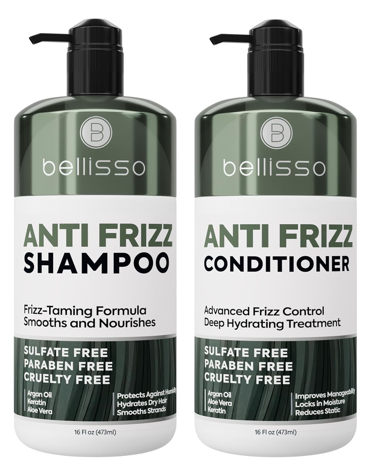 Biotin Shampoo and Conditioner Set - Sulfate and Paraben Free Treatment for Men and Women - Hair Thickening Volumizing Products to Help Boost Thinning Hair with Added Keratin