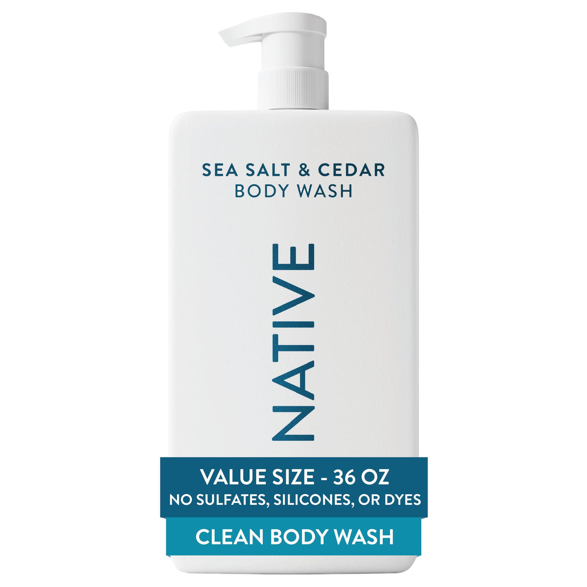 Native BODY WASH BODY LIQUID COCONUT AND VANILLA BOTTLE 36 FLUID OUNCE