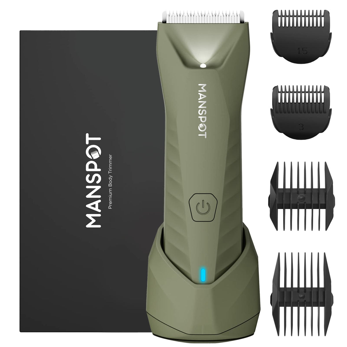 MANSPOT Manscape Body & Groin Trimmer - Pubic & Ball Hair Trimmer for Men & Women