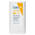 CeraVe Mineral Sunscreen Stick SPF 50, Broad Spectrum SPF + Hyaluronic Acid + Ceramides, Titanium Dioxide & Zinc Oxide, 100% Mineral Face Sunscreen Stick, Fragrance Free & Oil Free