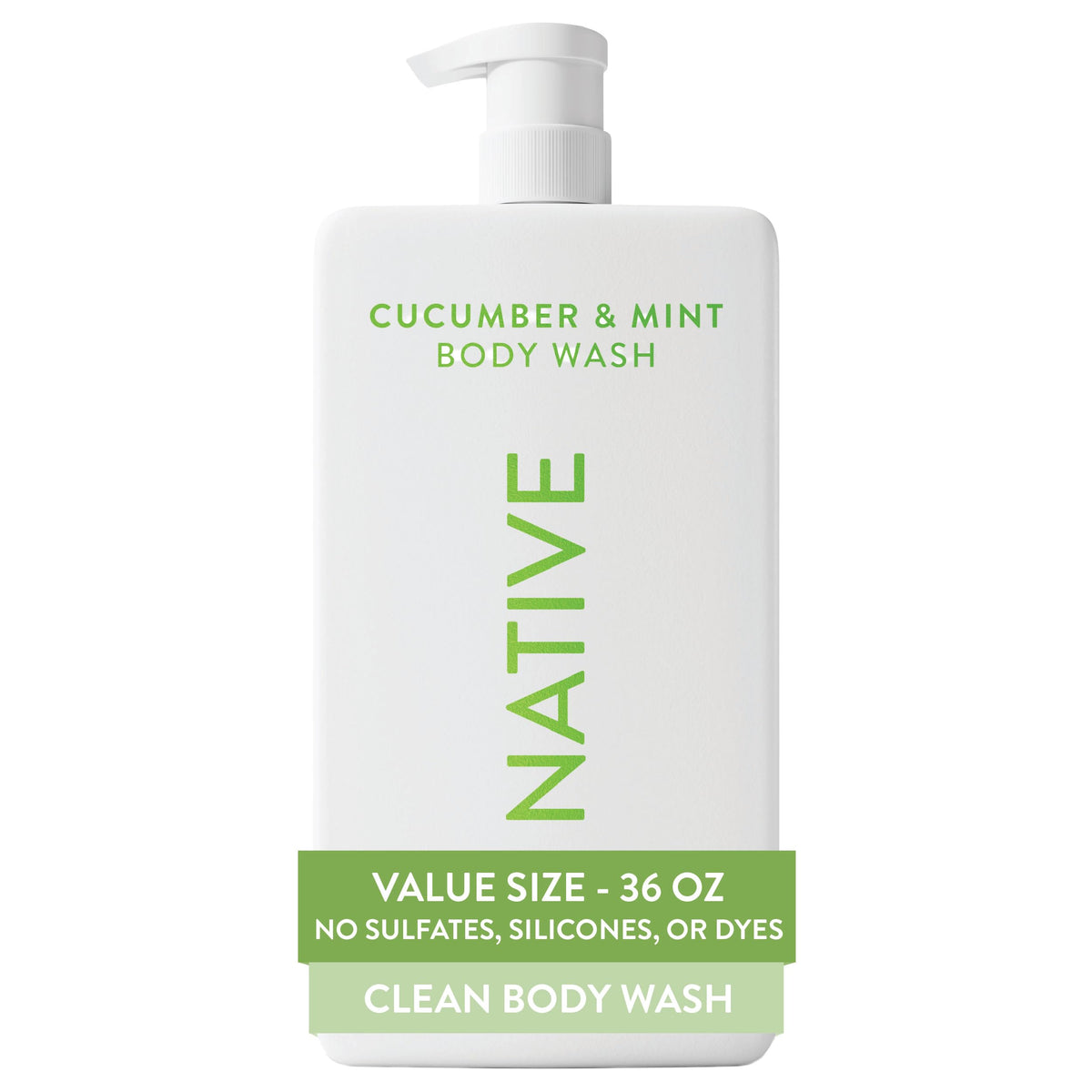 Native BODY WASH BODY LIQUID COCONUT AND VANILLA BOTTLE 36 FLUID OUNCE