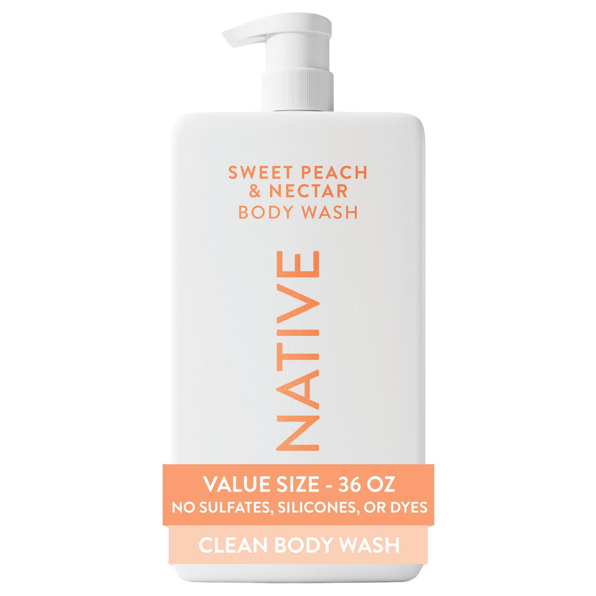Native BODY WASH BODY LIQUID COCONUT AND VANILLA BOTTLE 36 FLUID OUNCE