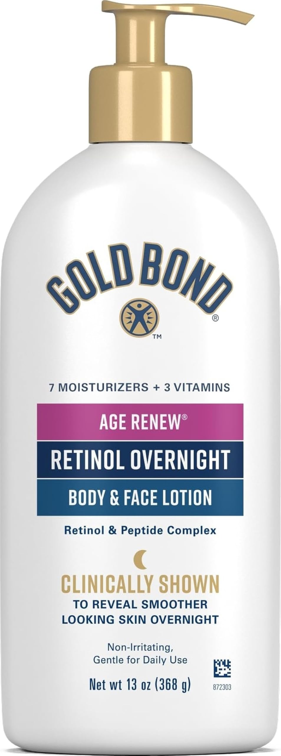 Gold Bond Age Renew Retinol Overnight Body & Face Lotion