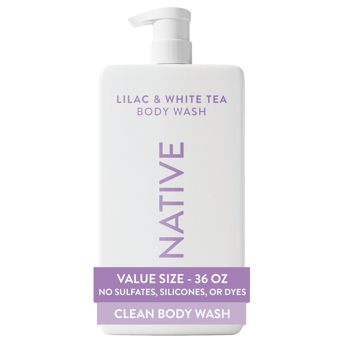 Native BODY WASH BODY LIQUID COCONUT AND VANILLA BOTTLE 36 FLUID OUNCE