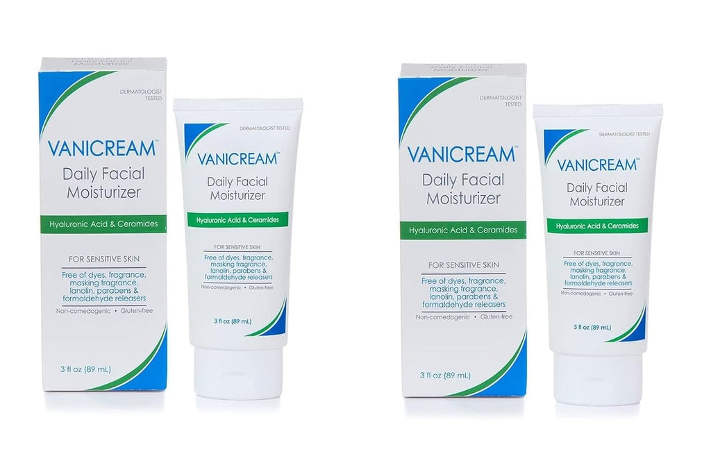 Vanicream Daily Facial Moisturizer, Lightweight, Non-Greasy, 3 Fl Oz
