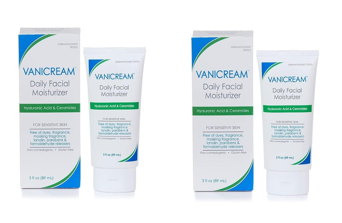 Vanicream Daily Facial Moisturizer, Lightweight, Non-Greasy, 3 Fl Oz