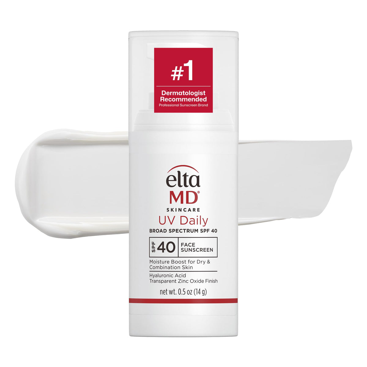 EltaMD UV Daily Face Sunscreen Moisturizer, Zinc Oxide, SPF 40 and SPF 50