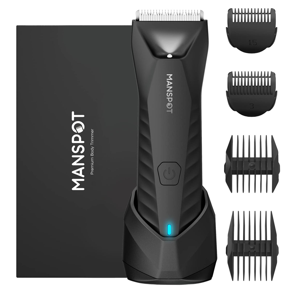 MANSPOT Manscape Body & Groin Trimmer - Pubic & Ball Hair Trimmer for Men & Women