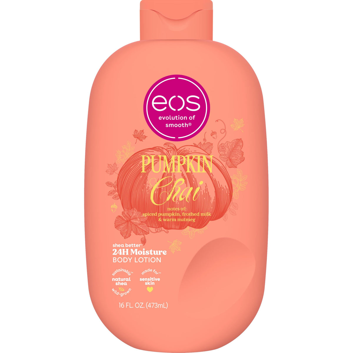 eos Shea Better Body Lotion, Fresh & Cozy, 24-Hour Moisture Skin Care, Lightweight & Non-Greasy, Natural Shea, Vegan, 16 fl oz