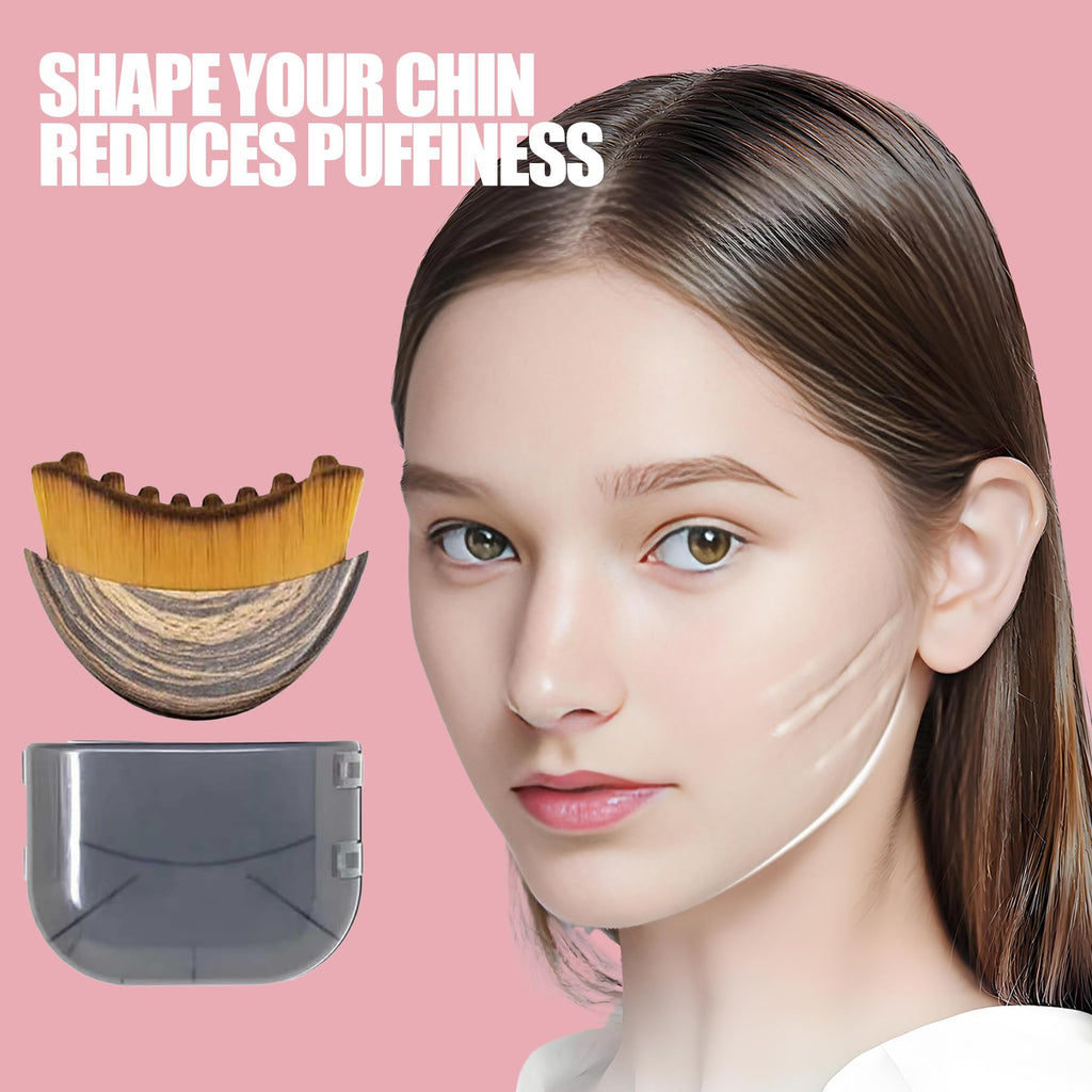 Lymphatic Contour Face Brush Lymphatic Drainage Massager Double Chin Reducer Lymphatic Drainage Brush for Face Ergonomically Designed to Fit The Skin Precisely