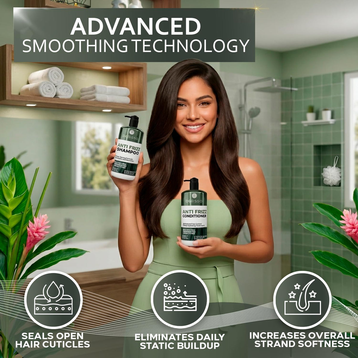 Biotin Shampoo and Conditioner Set - Sulfate and Paraben Free Treatment for Men and Women - Hair Thickening Volumizing Products to Help Boost Thinning Hair with Added Keratin