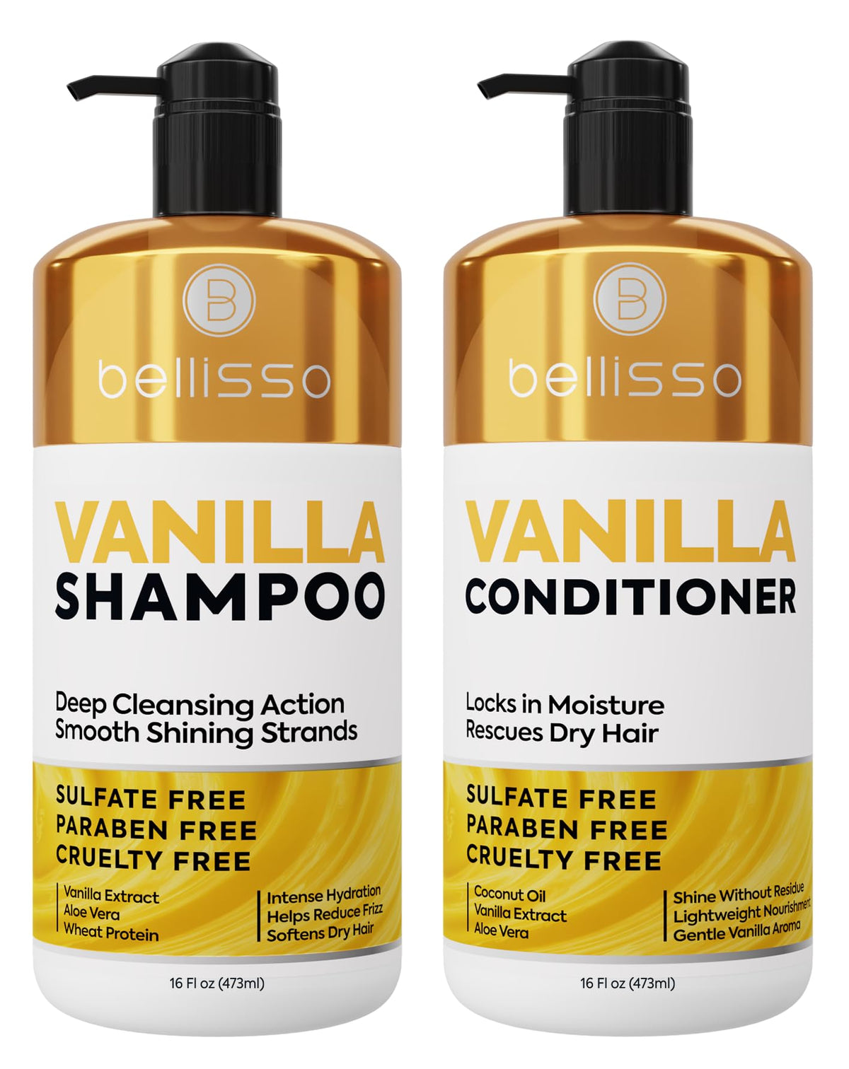 Biotin Shampoo and Conditioner Set - Sulfate and Paraben Free Treatment for Men and Women - Hair Thickening Volumizing Products to Help Boost Thinning Hair with Added Keratin