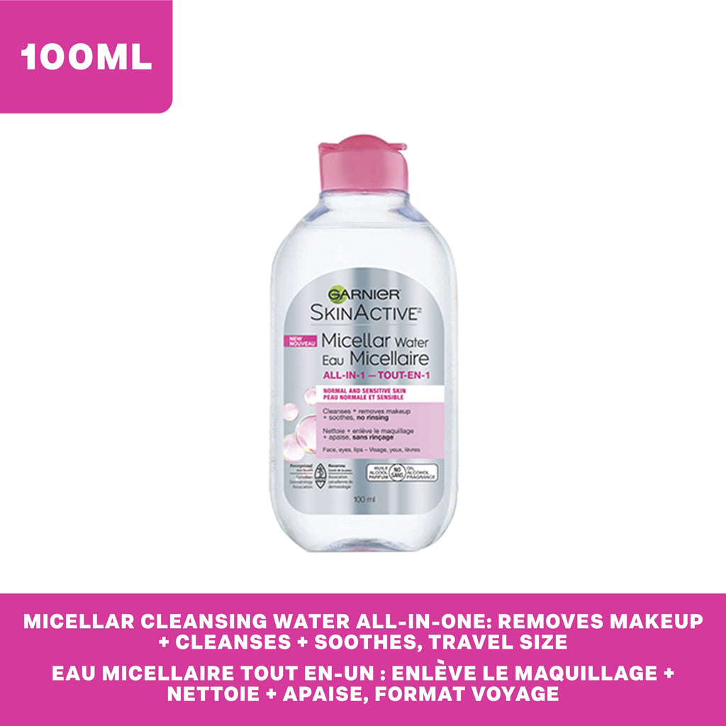 Garnier Micellar Water, Hydrating Facial Cleanser & Makeup Remover, Suitable for Sensitive Skin, Vegan, Cruelty Free, 13.5 Fl Oz (400mL), 2 Count