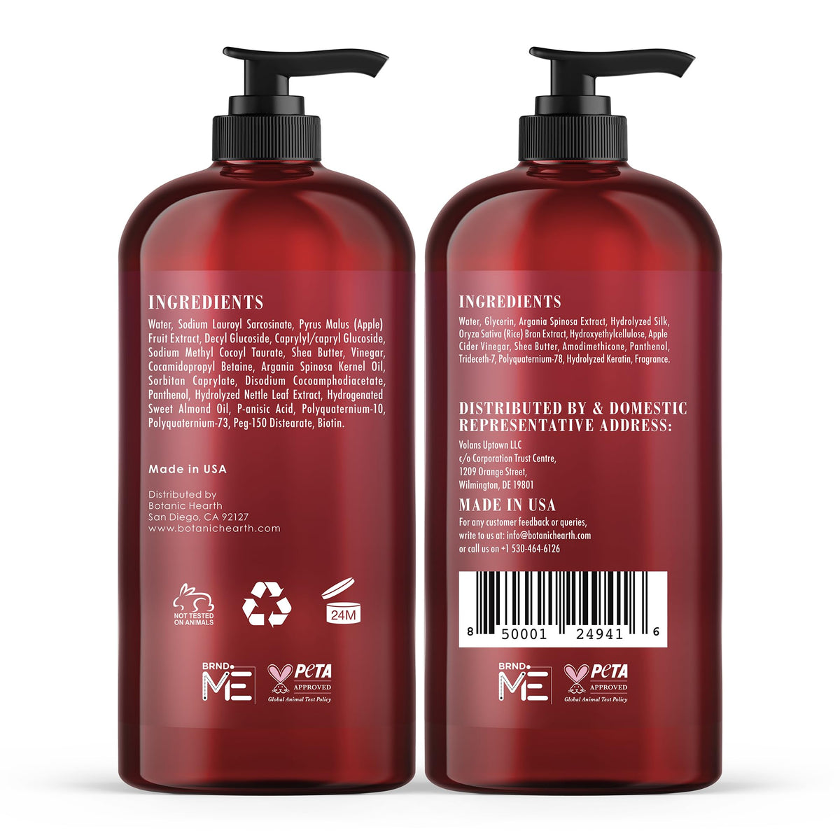 Botanic Hearth Shampoo and Conditioner Sets