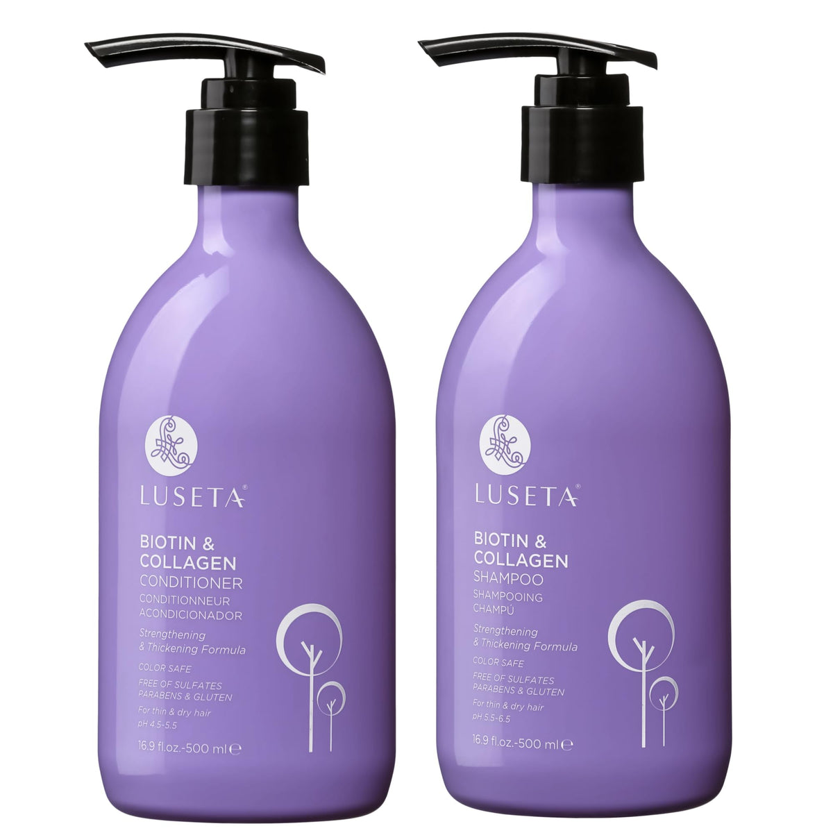 Luseta Shampoo and Conditioner Set Hair Shampoo Hair Conditioner Daily Shampoo
