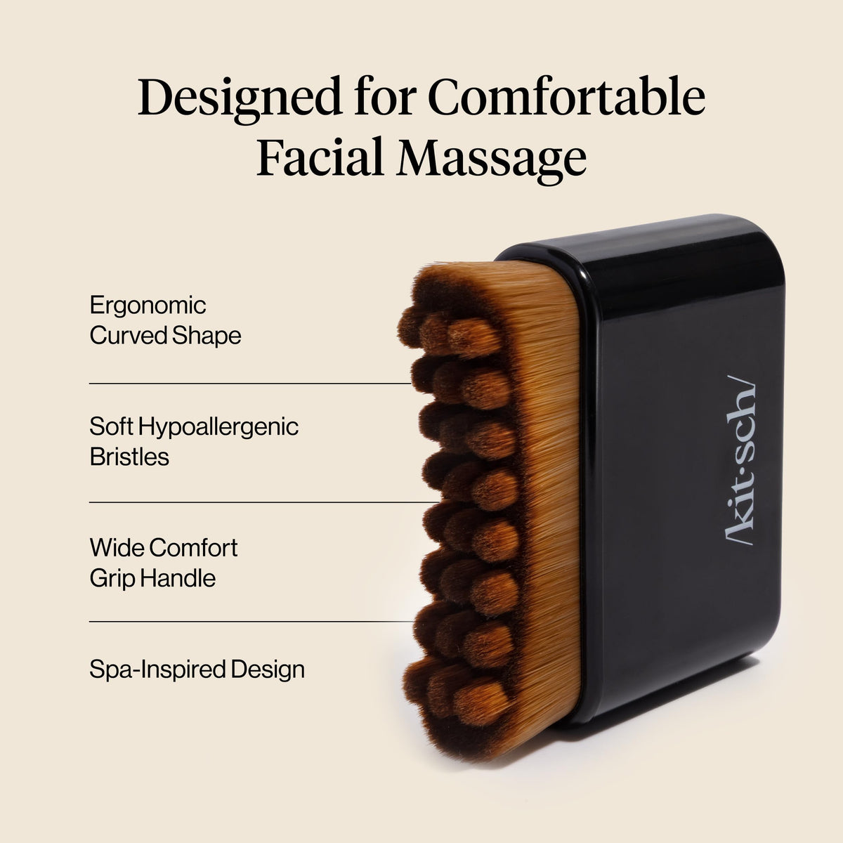 Kitsch Lymphatic Contour Face Brush - Facial Massage Brushes