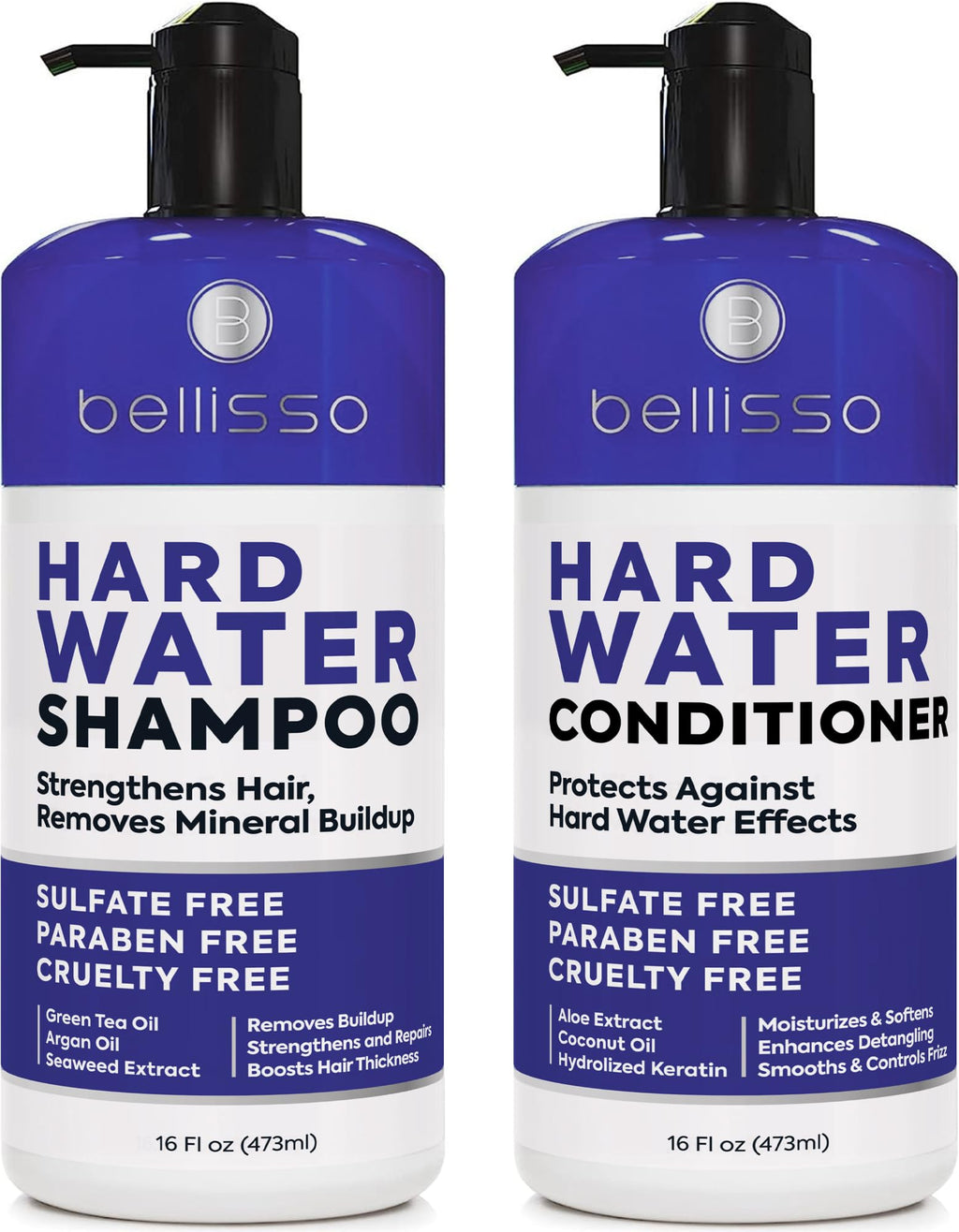 Biotin Shampoo and Conditioner Set - Sulfate and Paraben Free Treatment for Men and Women - Hair Thickening Volumizing Products to Help Boost Thinning Hair with Added Keratin