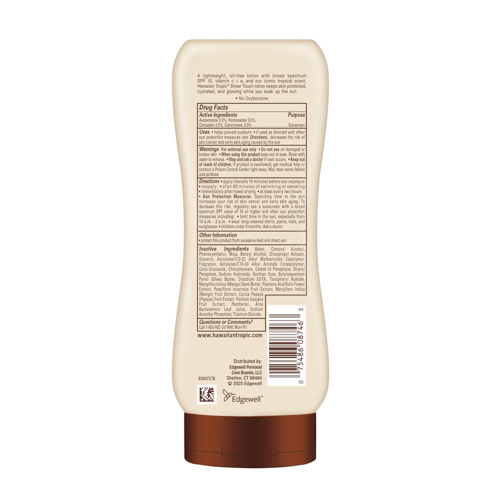 Hawaiian Tropic Sheer Touch Sunscreen Lotion for Body, SPF