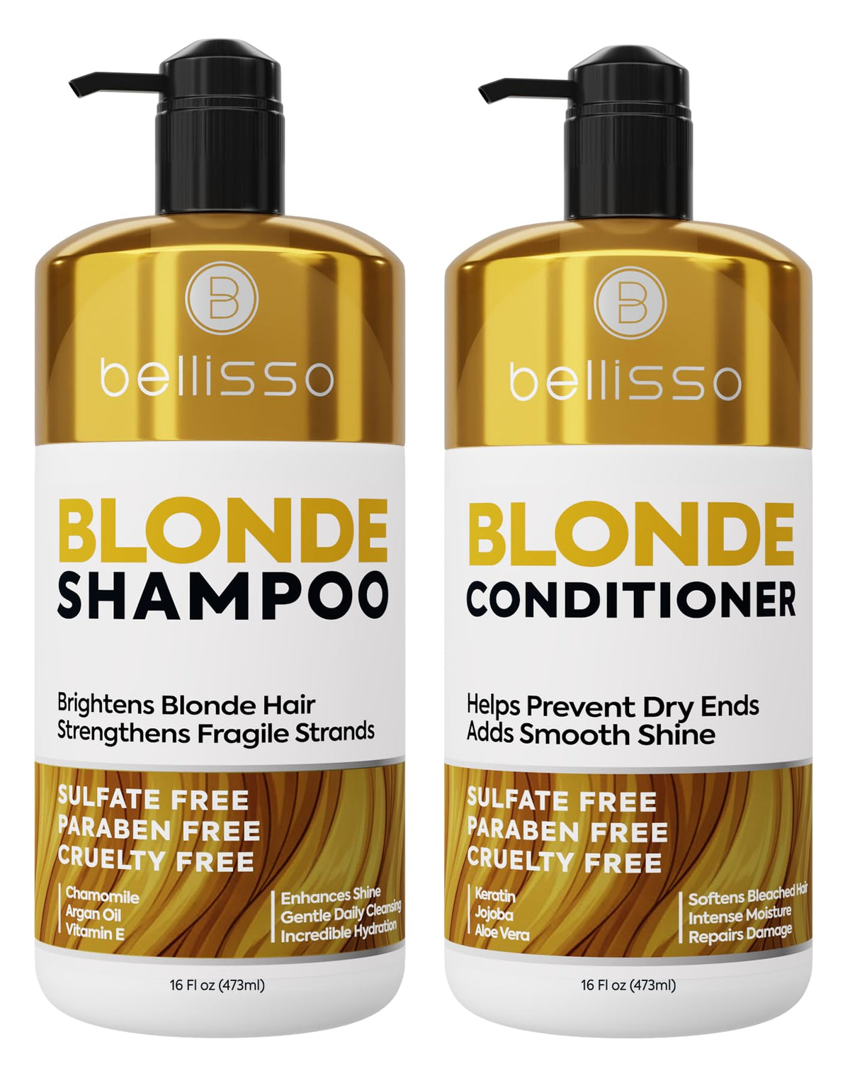 Biotin Shampoo and Conditioner Set - Sulfate and Paraben Free Treatment for Men and Women - Hair Thickening Volumizing Products to Help Boost Thinning Hair with Added Keratin