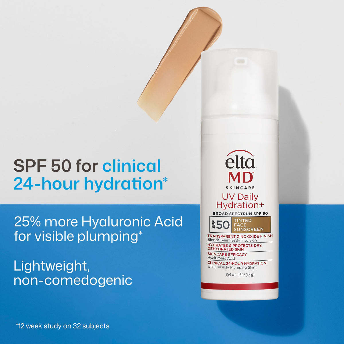 EltaMD UV Daily Face Sunscreen Moisturizer, Zinc Oxide, SPF 40 and SPF 50
