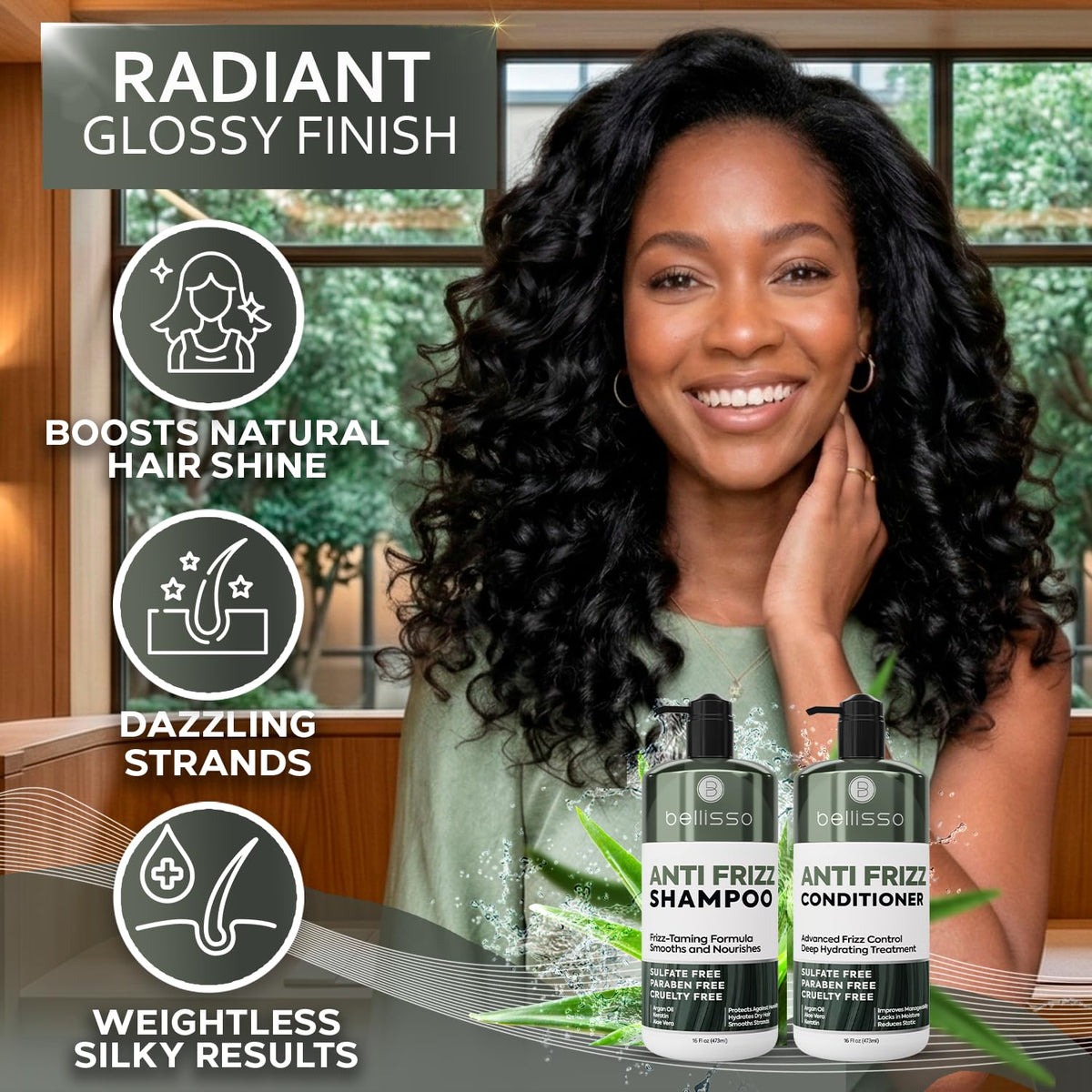 Biotin Shampoo and Conditioner Set - Sulfate and Paraben Free Treatment for Men and Women - Hair Thickening Volumizing Products to Help Boost Thinning Hair with Added Keratin