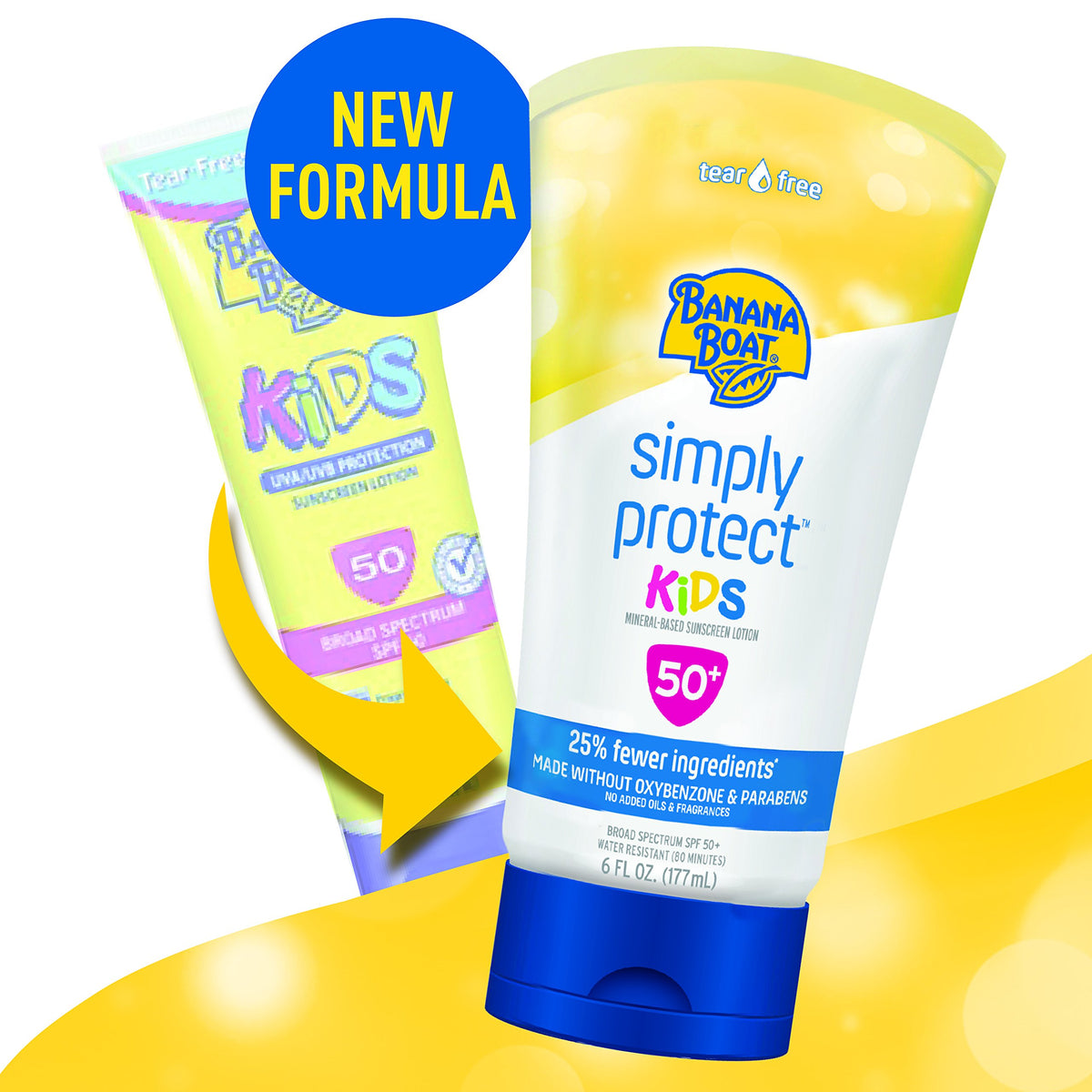 Banana Boat Kids Sport Tear-Free, Sting-Free Broad Spectrum Sunscreen Lotion