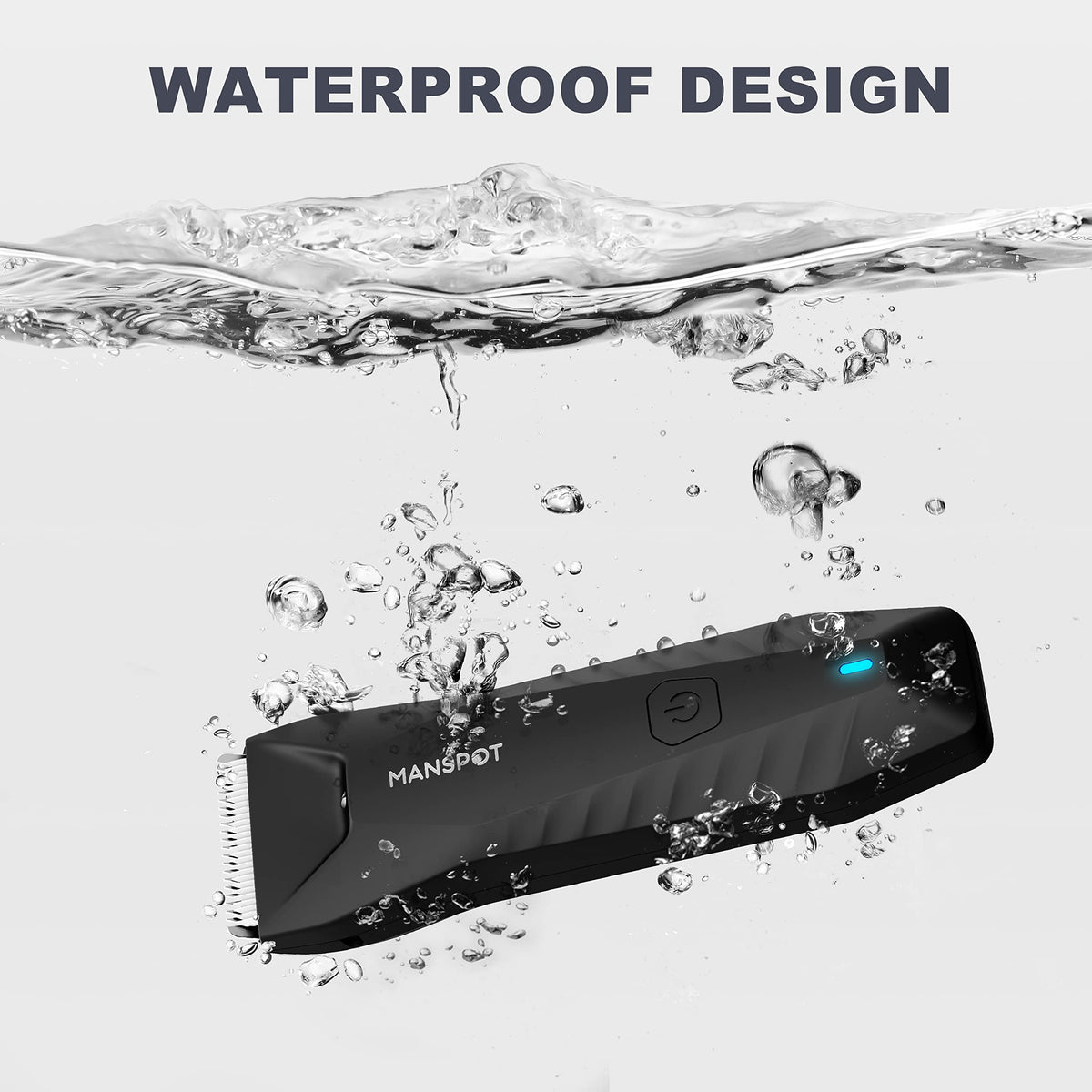 MANSPOT Manscape Body & Groin Trimmer - Pubic & Ball Hair Trimmer for Men & Women