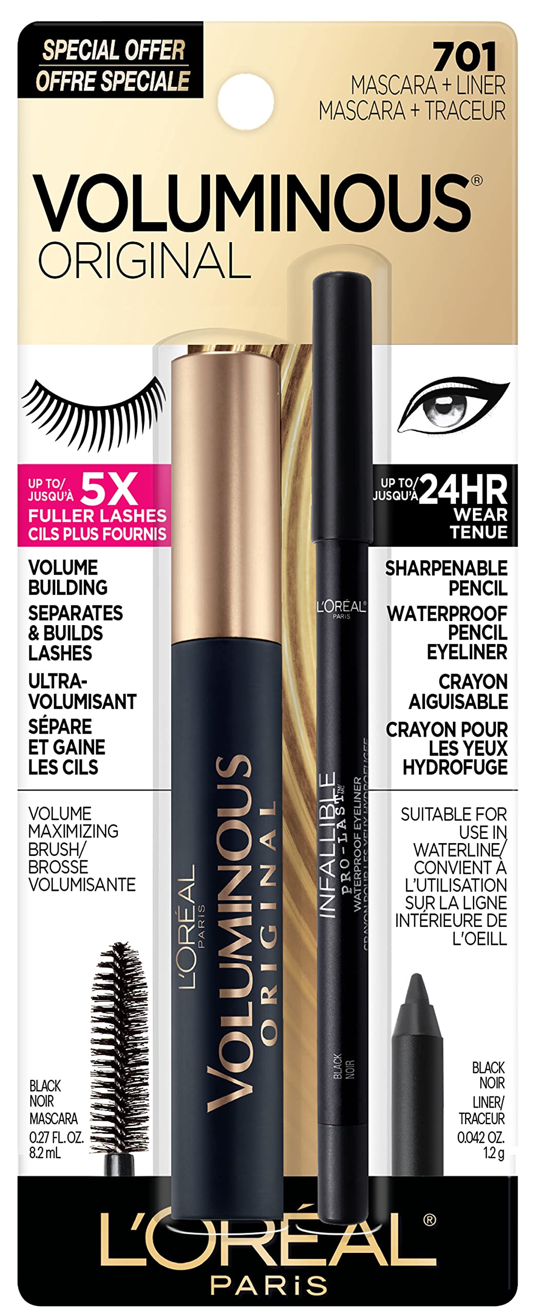 L’Oreal Paris Makeup Voluminous Original Volume Building Waterproof Mascara