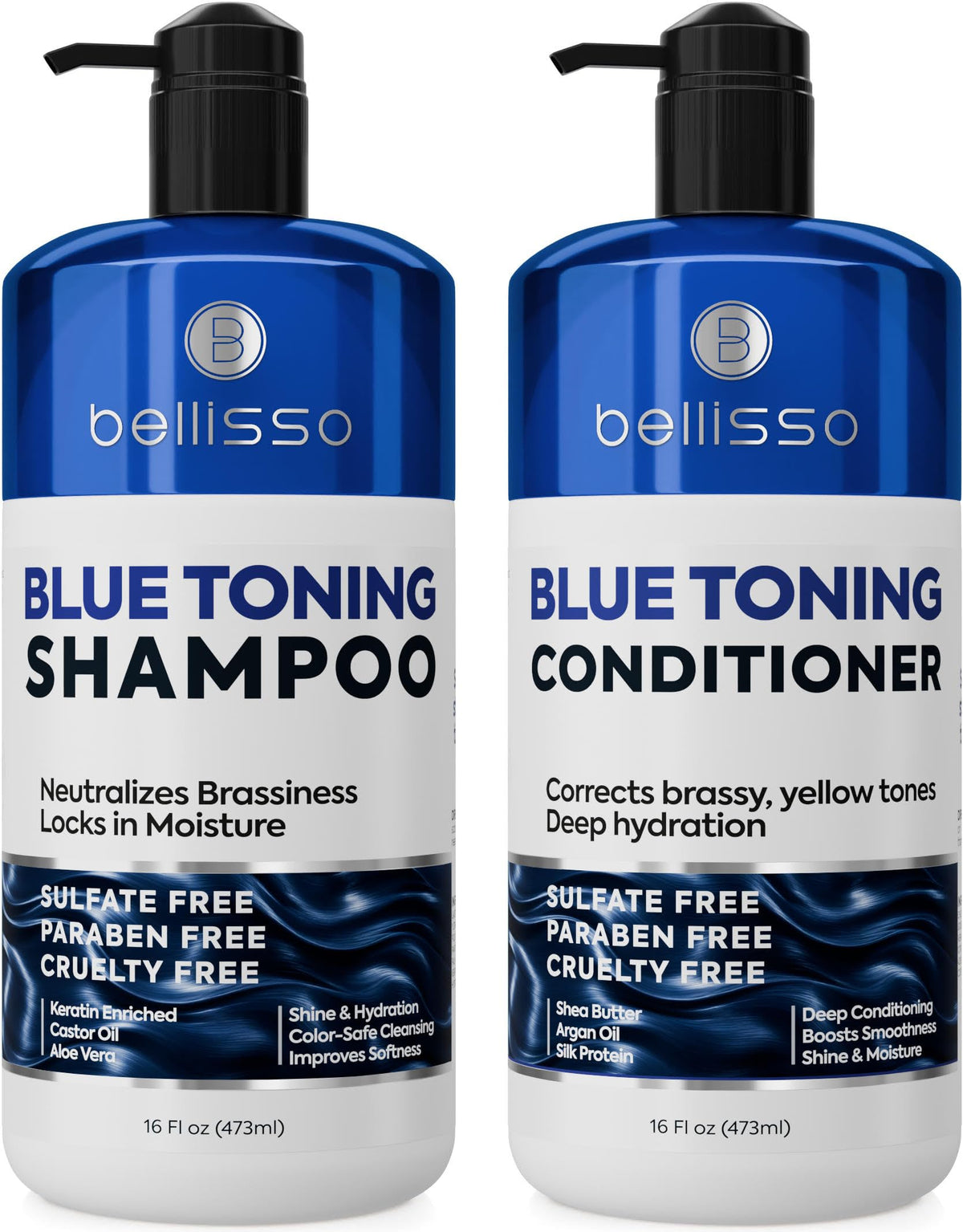 Biotin Shampoo and Conditioner Set - Sulfate and Paraben Free Treatment for Men and Women - Hair Thickening Volumizing Products to Help Boost Thinning Hair with Added Keratin